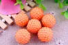 Perles Kwoi Vita Orange Clear Resin Rison Ball Bols Bels 20 mm Chunky 100pcs Kids Jewelry