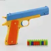 Gun Toys M1911 Soft Bullet Toy Gun Manual Pistol Gun Dart Blaster Shooting Toy Fake Gun For Kids Boys Birthday Gifts Outdoor GamesL240425