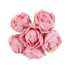 Decorative Flowers Artificial Rose Decor Simulated Burnt Edge Small Bouquet For Home Office