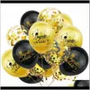 Hemförsörjning Event Festlig Garden15pcs Säsong Ballong Grattis Graduation Party Decoration Birthday Balloons Set Air Wedding Favors S