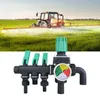 Three-way Water Control Valve With Switch And Pressure Gauge Agricultural Sprayer Connectors Garden Irrigation Supplies 240408