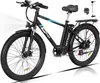 HITWAY Electric Bike 750W/48V/14Ah Ebike Removable Battery Fat Tire W/Rear Bag