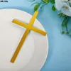 Fournitures festives 10pcs Arrivances Christian Cross Cake Topper Decoration Acrylique DIGN Bless Bless Party for Baking Supply