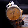 Women Men Men originale Designer Tuderery Watchs Emperor Undder Series 18K Gold Watch Week Calendario Orcadone da polso meccanico automatico con logo e scatola del marchio