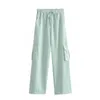 Frauenblusen Frauen O Hals Schnürhemd Hemd hohe Taille Pant Anzüge elegante lose Streifenhemden Hosen 2 Stück Sets Frauen Pendeln Streetwear