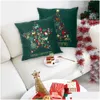 Décorations de Noël Green Stam Christmas Decoration Cotton Oreadday