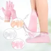 Ferramenta Silicone esfoliando meias de máscara de spa de mão anti -slip spa Handding luvas de descascamento impede a secura pés/ferramentas de cuidados com a mão