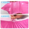 Sagnelli 100pcs 3 dimensioni Pink Shipping Semaler per sacchetti di imballaggio per lo shopping online 12x21cm 13x24cm 15x28cm sacchetti postali di spedizione impermeabili