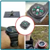 Compass 10pcs/Lot Mini Armband Compass Tragbare abnehmbare Kompass Outdoor Camping -Wanderweg Notfallüberlebensnavigationsinstrument