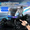 Cars 2.4GHz Remote Control Car Monster Shark Stunt RC Car Electric Truck Stunt Vehicles Sound Light Spray Car Toys for Boys Kids Gift