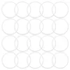 Figurine decorative da 30 pezzi Ghirlanda Accessori per catcher da sogno Accessori per il telaio artigianale a cerchio artigianato Agoiani in plastica bianca