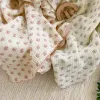 Рубашки цветочные детские одеяла новорожденные пеленок одеяло детское полотенце лето хлопковое малыш для детского постельного белья одеяло одеяло