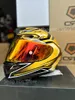 Motorcycle Helmets X-Fourteen Full Face Helmet X-Spirit III Aerodyne TC-9 Gold Black Solid X-14 Sports Bike Racing