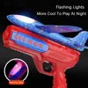 لعبة Gun Toys Children Foam طائرة قاذفة Toy Outdoor Catapult Gun 15M Range Airplane Roundabout Roundabout Sports Toys Boy Birthday Giftl2404