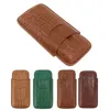 Storage Bags Holder Case Portable Waterproof 3 Finger Box Wear Resistant Artificial Leather For Business Outdoor