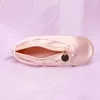 Sac de maquillage personnalisé de chaussures de ballet Organisateur cosmétique rose Créatif pour les danseurs et les amoureux