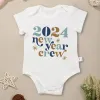One-Pieces Baby 2024 Boys Girl Onesies Pregnancy Announcement Gift Newborn Clothes Aesthetic Cute Infant Romper Cotton Soft Ropa De Bebe