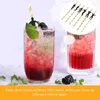 Copos descartáveis canudos 24 PCs papel de festa de festa de solteira decoração tubos decorativos para decorações de smoothies bebendo