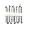 Bits 10pc Milling Cutters Set Diamond Nail Drill Bits Electric Manicure Files Gel Polish Tools Kits Nail Art Accessories