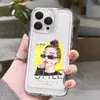 Creative Cartoon Girl Graffiti Art Transparent Shockproof Protective Case for iPhone 15 XS Max 14Pro Max 7Plus 13 12Pro 11 - Full Coverage Durable Space Case
