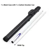 Ensemble cadeau de fournisseur de billard professionnel Carbon 2-PC Pool Snooker Cue avec kit de boîtier 240416