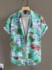 Men's Casual Shirts Tropical Botanical Print Fashion Shirt Pattern Women's Short Sleeve Button-Down Tops