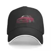 Ballkappen E34 Zinnabar Red Baseball Cap Tea Hats Sunhat Anime Damen Hut Männer