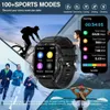 Armbandsur Senbono Military Smart Watch Men IP68 3Atm Waterproof Outdoor Sports Fitness Tracker 24h Health Monitor Smartwatch Men 430mah 240423