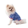 Dog Apparel Designer Ubranie Zima ciepły sweter ze sweter z dzianinem golf zimne pogodę Zwierzęta płaszcza odzieży stroi