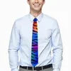 Bow Ties Tiger Stripes Tie Soyut çizgi baskı grafik boyun retro rahat yaka erkek düğün parti kravat aksesuarları