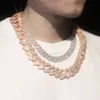 Custom Miami 10k 14k Gold Plated Hip Hop Jewelry Moissanite Silver Cuban Link Chain for Bracelet/necklace