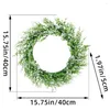 Decorative Flowers Latest Model Garland Wreath 2024 40 Cm Artificial Decoration Eucalyptus Simulated Spring Product Name Brand