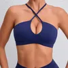 Active Sets Stoureg Sexy Beautiful Back Sports Bra for Women Gym Yoga Bra Cross Back Running Sports Top 통기성 피트니스 패드 스포츠웨어 240424