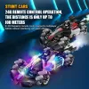 Cars ZWN F1 RC Drift Car With Music Led Lights 2.4G Radio Double Remote Control Spray Stunt Cars 4WD Electric Toys for Children