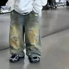 Pantaloni per ragazzi dei pantaloni 2024 in stile coreano tutti abbinano jeans casual sciolti strappati di moda design per bambini