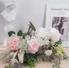 装飾的な花アジサイと牡丹花ハンドブック人工デザインウェディングパーティーシーンディスプレイハンドヘルドブーケの装飾