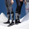 Sokken Winter Warm Wool Ski Socks Compressie Antisprain Ademend Quickdrying Nonslip Outdoor Sport Long Tube Snow Socks Men Women