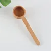 Herramientas de medición La cuchara de madera de nogal negro Campa de mesa Coffee Spoons Honey Spoons revoloteando la especie de azúcar Medida para la cocina