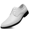 Zapatos casuales de alta calidad Negocios de alta calidad Genuinos cuero de cuero Estipado al aire libre Oxfords masculinos