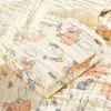 sets 6 Layers Baby Blanket Children's Gauze Bath Towel Cotton Newborn Super Soft Absorbent Bath Cover Blanket Bedding Baby Swaddle