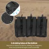 Holsters taktik molle kese üçlü dergi torbası çift katmanlı mag poşetleri m4 m14 m16 ak ar