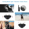 Colliers 2000m Walkietalkie Pet Dog Training Collier électrique Modèles de vibration de choc électrique Colliers de formation pour le grand petit chien moyen