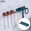 Heads 1Pcs Toothbrush Storage Rack ABS Toothbrush Holder Free Punching Wall Mount Hanging Hook For Bathroom Toilet Bedroom Storage