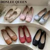 Casual Shoes Fashion Ballet Women Slip On Square Toe Flats Heels Shallow Spring Mary Jane Daily Ladies Dance Female Loafers Mujer