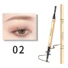 Enhancers EyeBrow Pen Gold Bar Shape Automatic Rotation Brow Tint Enhancer Double Head Eye Makeup Pencil Natural Sweatproof Slim Pen