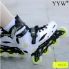 Stiefel Inline Roller Skates Schuhe 4 Räder Skating Professionell hoher Slalom Speed Show Sneakers Rollers Skating Schuhe Patinen Patinen