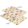 Crianças dobráveis de dupla face Carpetto de carpete Baby brincar Mat Educational Baby Activity Carpet Impermeável e fácil de armazenar 240424