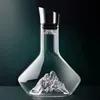 1500 ml/2000ml Iceberg Decanter Ice Lead-Free Crystal Glass Red Wine High-End Gift Vodka Bottle Home Bar 240419