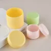 Bottles 10g150g Plastic Refillable Bottles Travel Face Cream Jar Grern Yellow Pink White Lotion Cosmetic Container Empty Makeup Pot