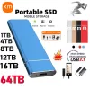 مربعات محمولة SSD 1TB محرك أقراص Solid Mobile 2TB محرك مرتفع SSD USB3.1 500G محرك SSD الخارجي ل XIAOMI للكمبيوتر المحمول